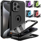 For iPhone 15 Pro Max Plus Waterproof Case Cover Shockproof  w/ Screen Protector