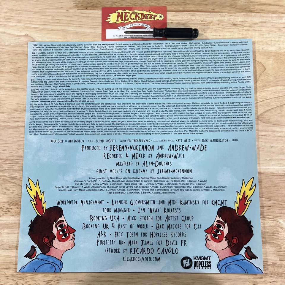 Neck Deep Life's Not Out To Get You LP vinyl White w/ Black Splatter - Image 3 of 4