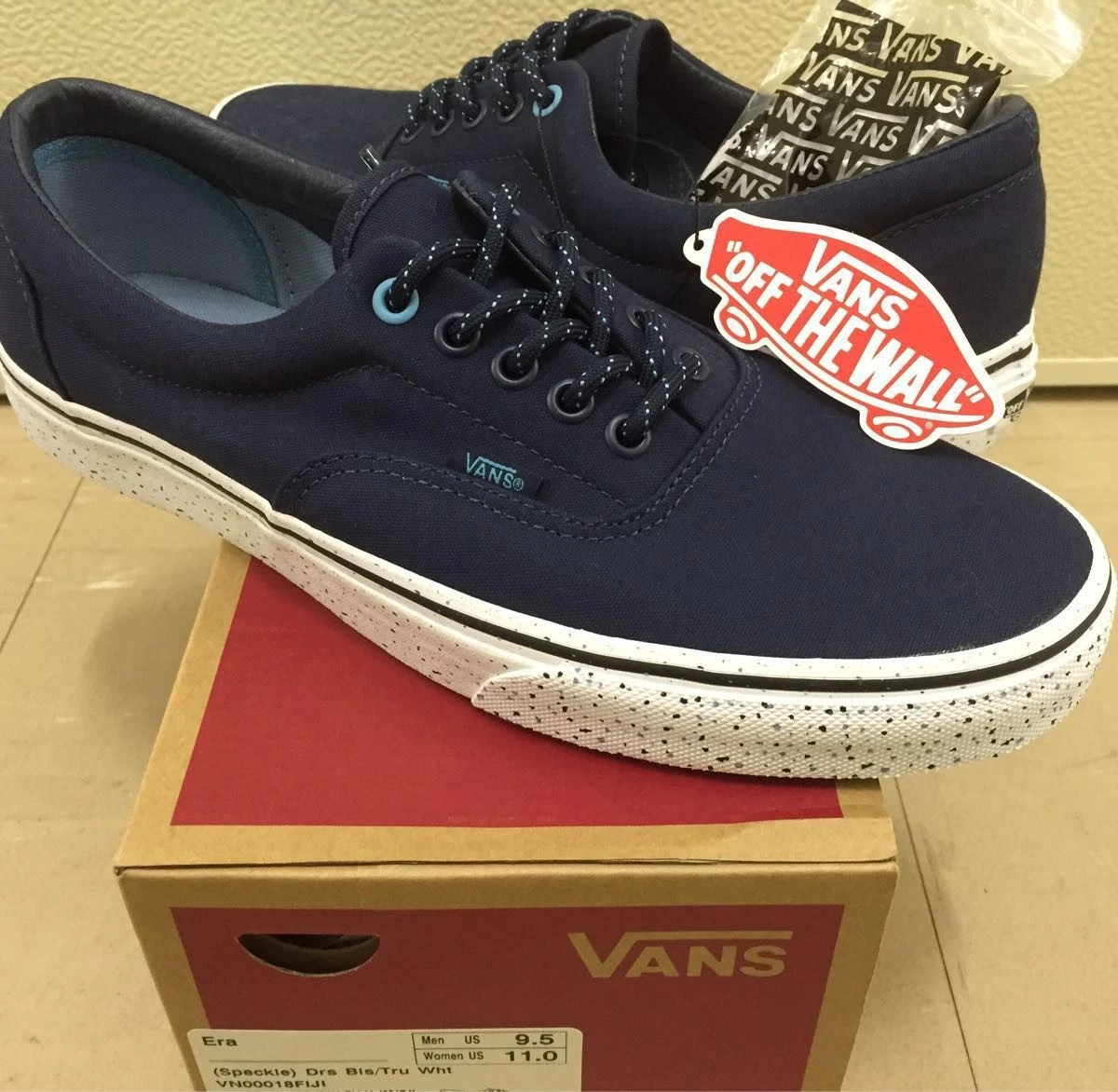 Vans Era Abito Maculato Blu Vero Bianco VN00018FIJI Sneaker Uomo Us9 5