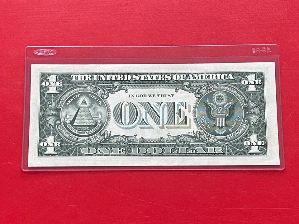 1969D $1 DOLLAR BILL ( PHILADELPHIA C ) BLOCK C-A UNCIRCULATED - Image 3 of 3