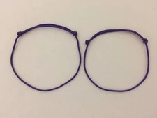 2pcs HANDMADE KABBALAH PURPLE STRING BRACELET FOR GOOD FORTUNE  AGAINST EVIL EYE
