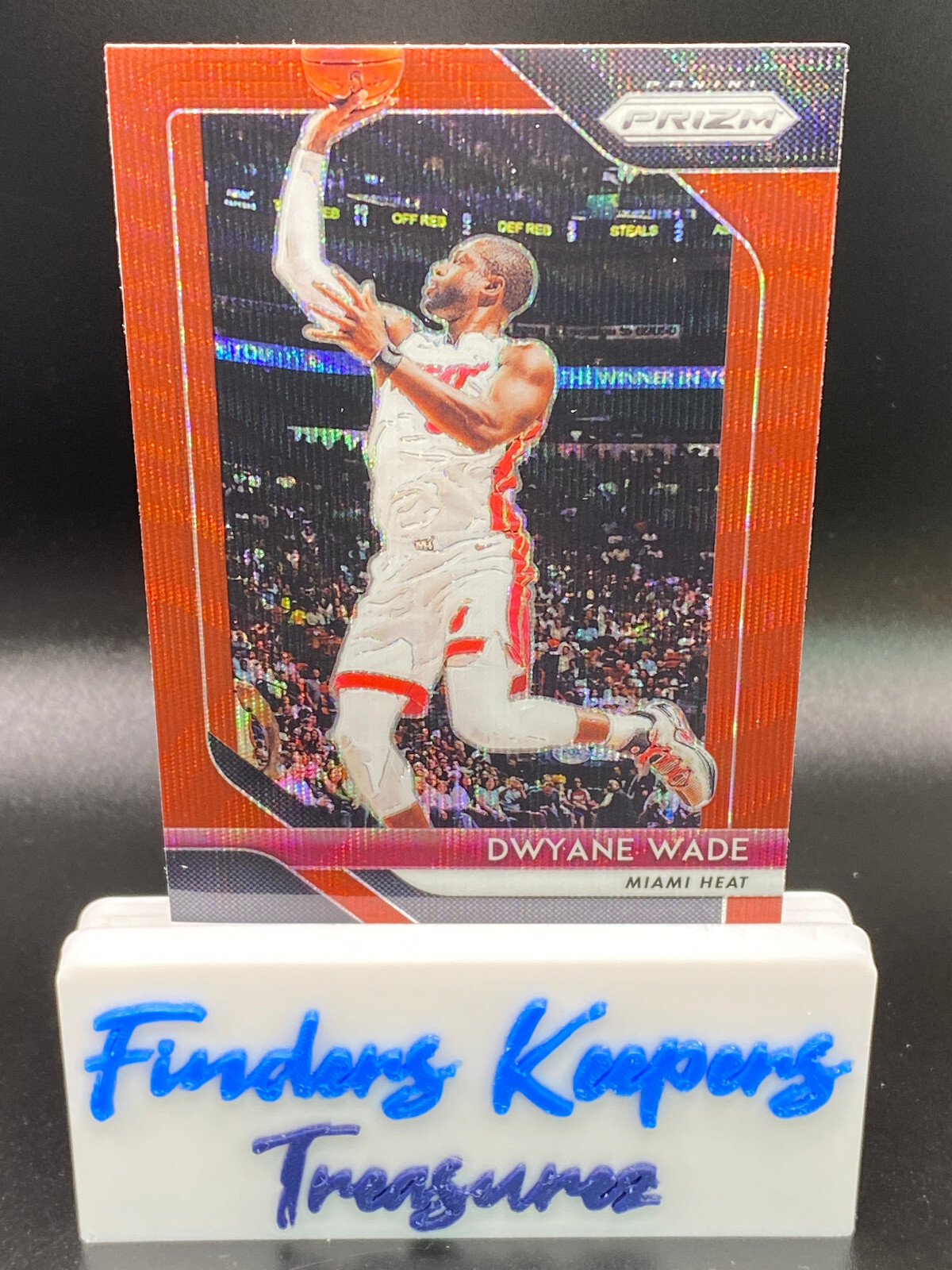 2018-19 DWYANE WADE PANINI RUBY WAVE PRIZM BASKETBALL #206    HEAT