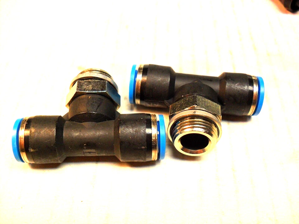 qty 2 - 209719 Festo QST-3/8-10 T-Fitting 10mm - New - USA SELLER - Image 4 of 4