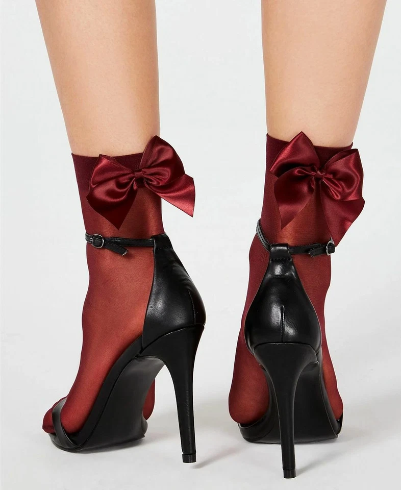 INC International Concepts INC Mujer Tobillera Arco Espalda Moda Calcetín Borgoña Foto 2 de 2