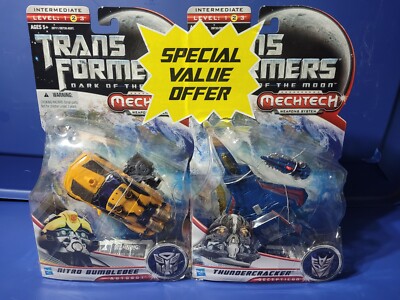 Transformers Dark of the Moon Mechtech Nitro Bumblebee & Thundercracker 2 pack
