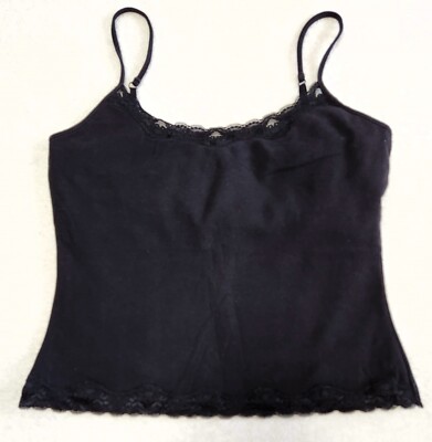 Context ~ Junior Women's Camisole Top ~ Size Medium ~ Black  