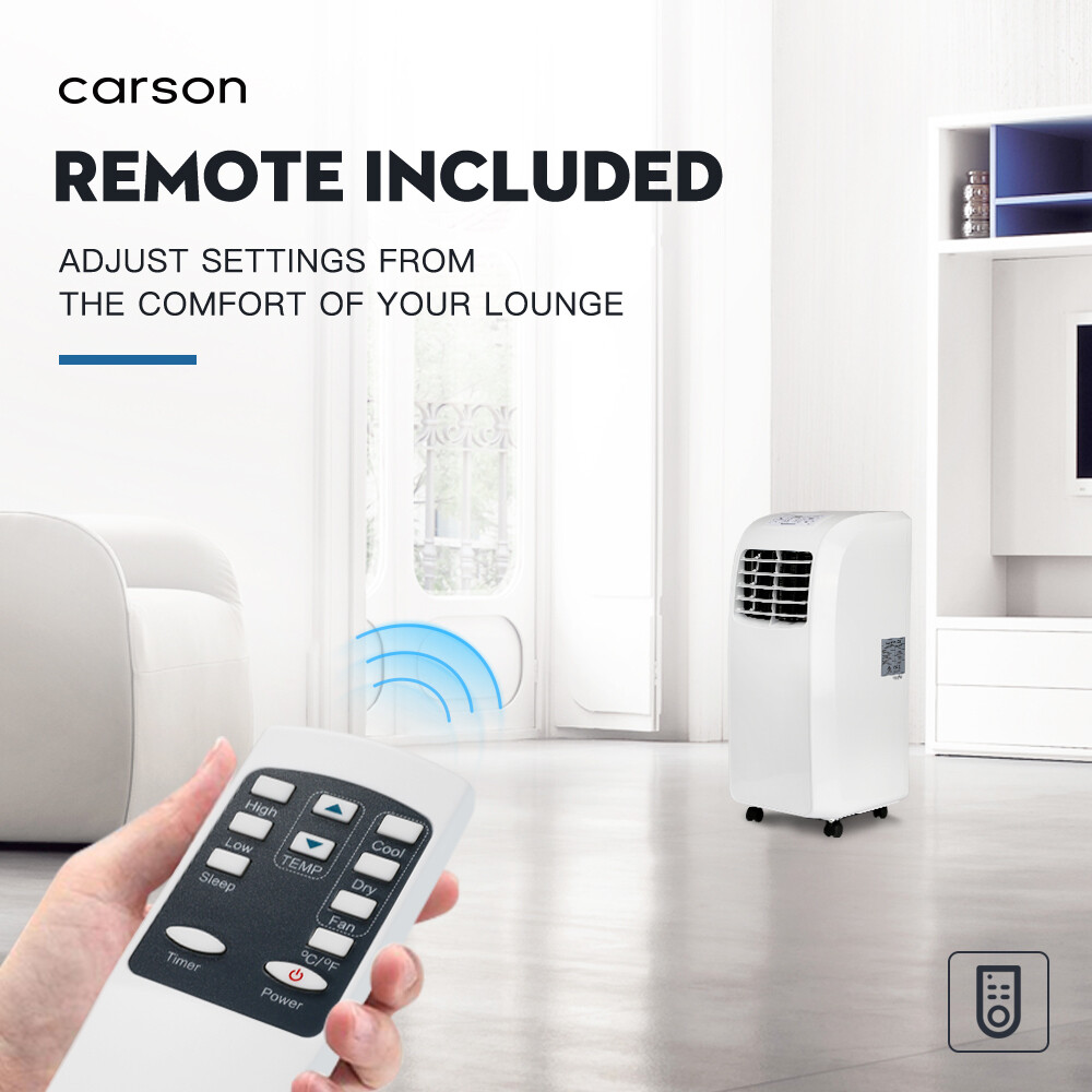 CARSON 3-in-1 Portable Air Conditioner Cooling 7000 BTU Dehumidifier Fan Cooler - Picture 3 of 11