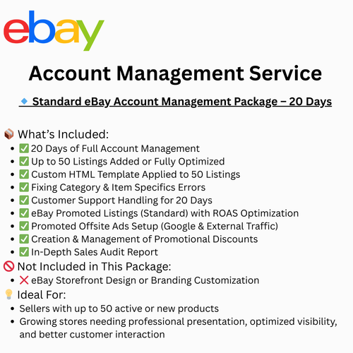 SERVICIOS VA PARA EBAY | SERVICIO DE GESTIÓN DE TIENDAS | GESTIONAR TIENDA COMPLETA - Imagen 4 de 5