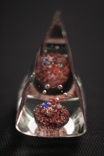 Murano Italienische Kunst Glas Skulptur oder Briefbeschwerer - SPIEGELTRICK DESIGN - UNIKAT - Bild 11 von 12