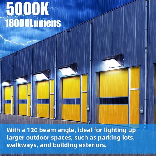 125/150W LED Wall Pack Light for Outdoor Pathways,Entrances, and Perimeter Light - Picture 8 of 21