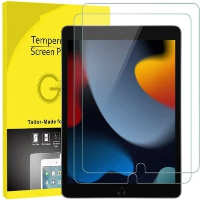 GSM MOBILE LTD Tempered Glass Screen Protector For iPad 10.2" 9th 8th 7th Generation 2021/20/19