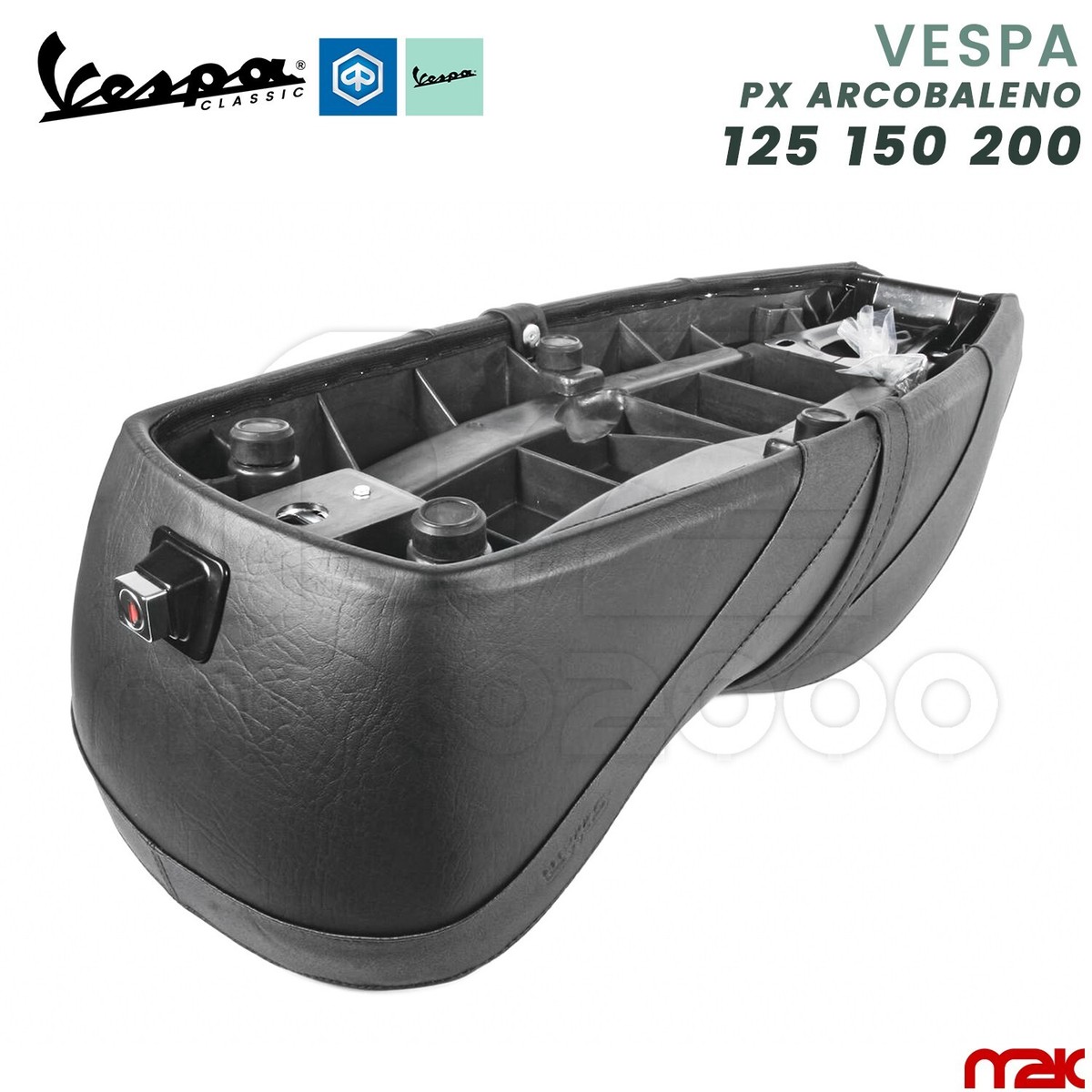 Targhetta Originale Piaggio Sella Per Vespa 125 150 200 PX PE Arcobaleno 197959 - Foto 9