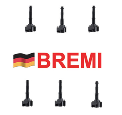 6 Ignition Coils w/ Plug Connectors for PORSCHE BOXSTER 986 (97-04) - BREMI