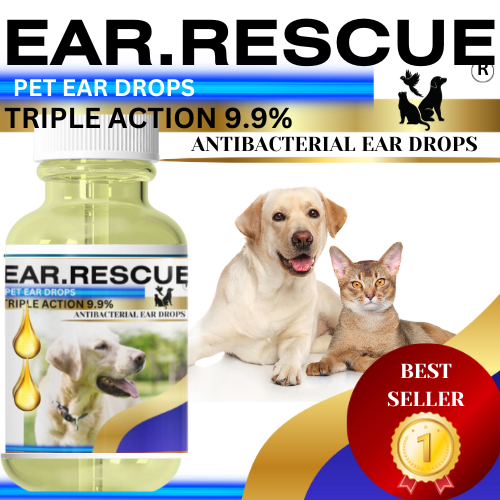 VET STRENGTH, Dog Ear Infection Drops STOP Shaking Itching Ears Mites