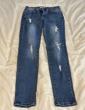 Juniors Size 5 Encore Jeans, Stretch Distressed, Women’s Pants, Skinny Leg