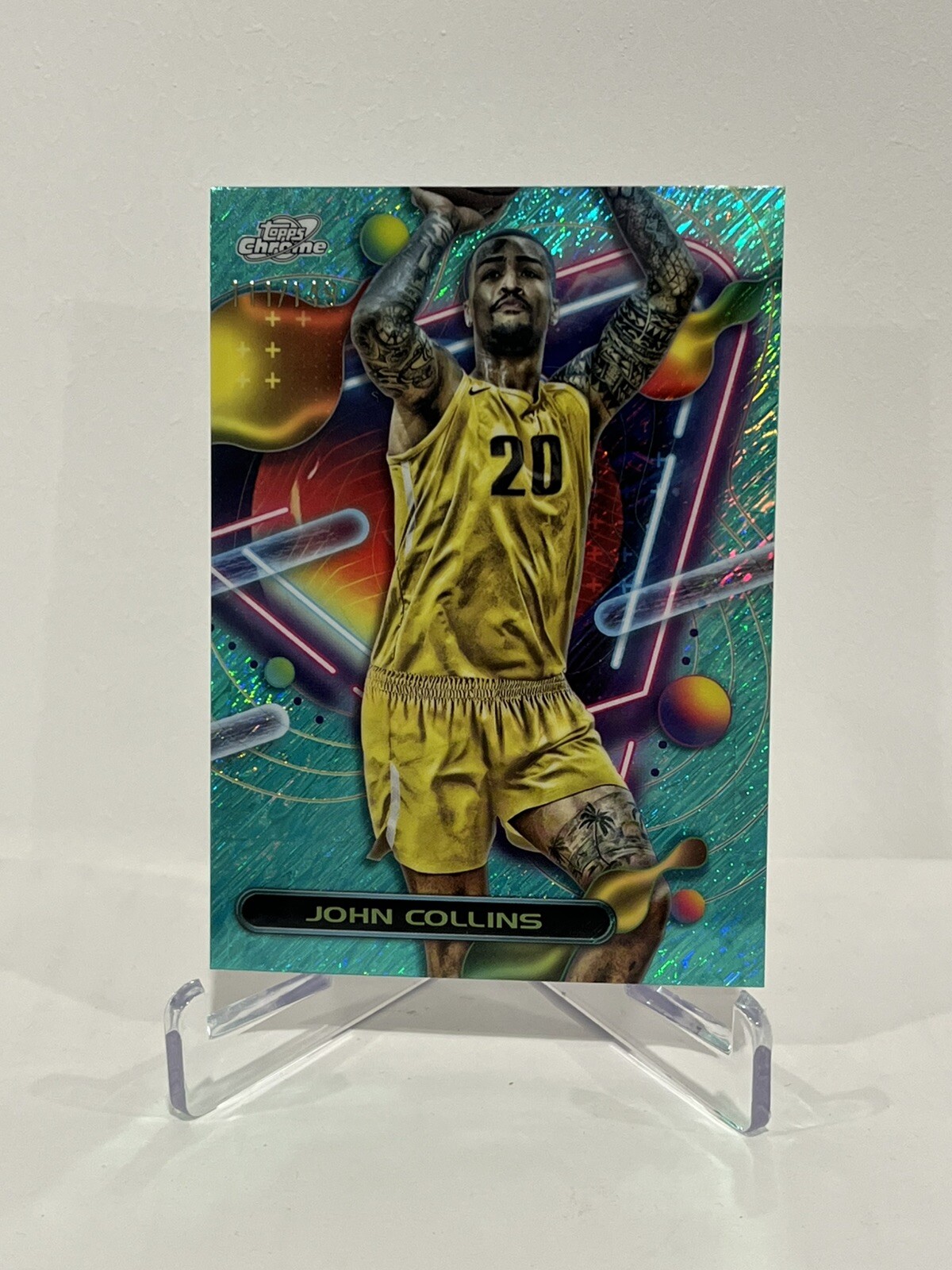 2023-2024 Topps Cosmic Chrome JOHN COLLINS Aqua Equinox Refractor /149 #130 Jazz