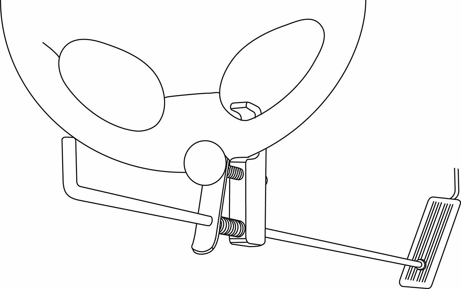 Lisle 48700 Throttle Pedal Depressor 40" Brake and Accelerator Pedal