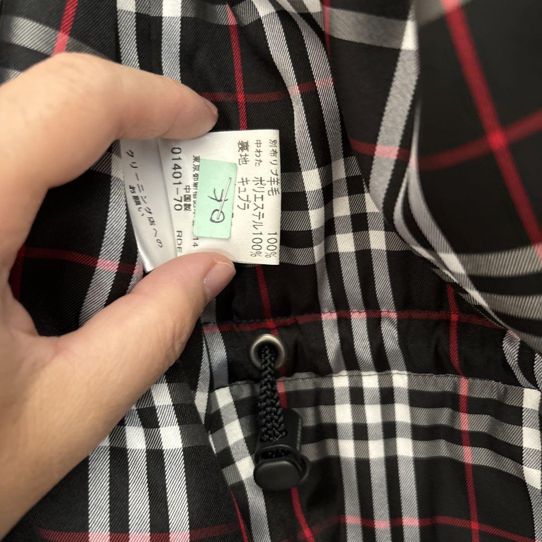 Burberry Black Label Long Coat Nova Check Polyester Size M For Men thumbnail 10