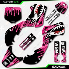 Pink Camo Savage Racing Graphics Kit fits Kawasaki 00-24 Kx65 Kx 65 Decal