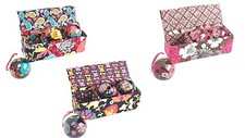 NWT VERA BRADLEY VINTAGE GLASS ORNAMENT TRIO IN A PATTERN BOX-YOU CHOOSE 