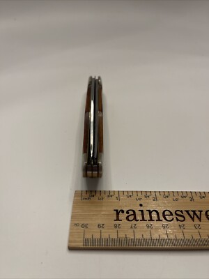 VTG Queen Rawhide Series No. 4200 Large Trapper pocket knife 1981