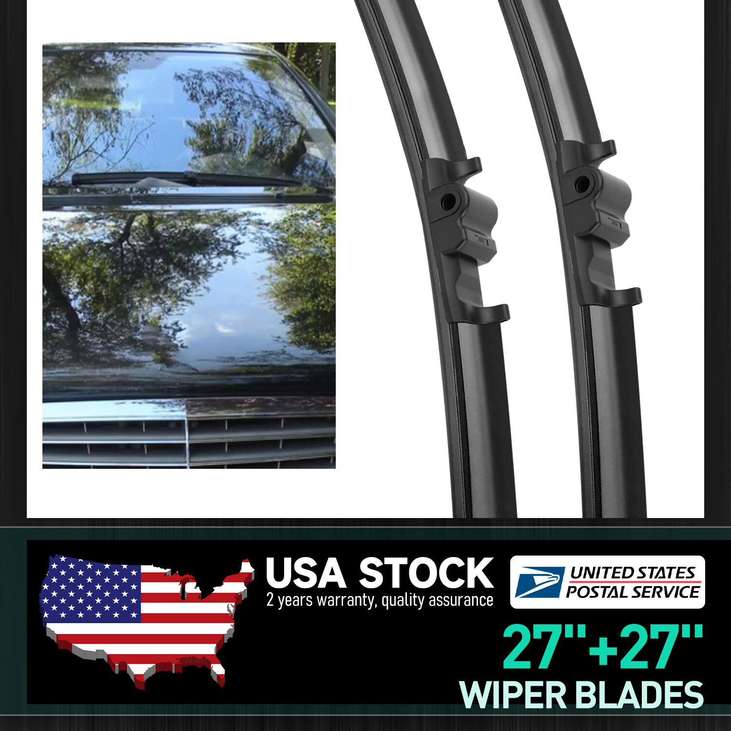 Highly clean Front Bracketless Windshield Wiper Blades 27