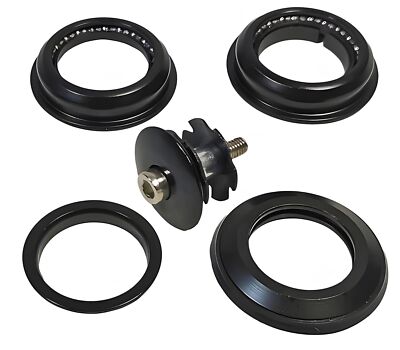Fahrrad Steuersatz A-Head 1 1/8'' semi integriert Kugelring Alu Lenkkopflager