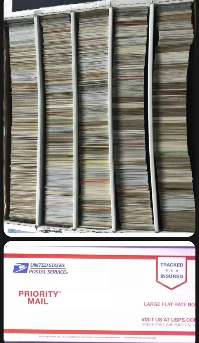 Huge Lot of 5000 Baseball Cards Liquidation Sale Commons Stars