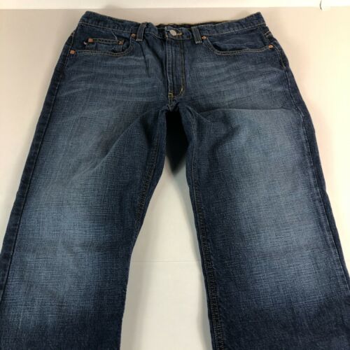 Ralph Lauren Polo Jeans Damen 12 Cropped Boot Cut Blue Fade Denim Hose Baumwolle