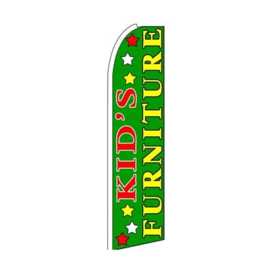 Kids Furniture Swooper Flutter Feather Flag | 3ft W x 11.5ft Tall