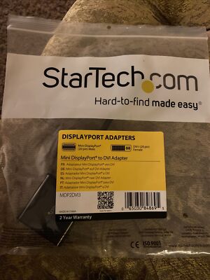 startech displayport cable mdp2dpdvhd - Mini DisplayPort To DVI adapter