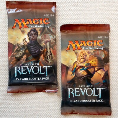 MTG: 2 AETHER REVOLT Sealed Booster Pack Lot from Box - 2 Packs - English |  eBay