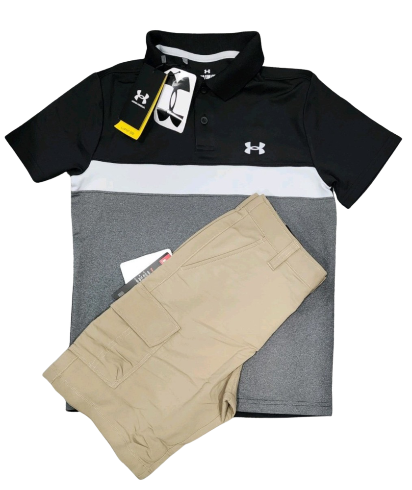 Under Armour Youth Medium Polo Cargo Shorts Lot of 2