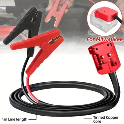 For Milwaukee M18 Power Battery Jumper Starter Jump Kit 8 AWG Auto Booster Cable