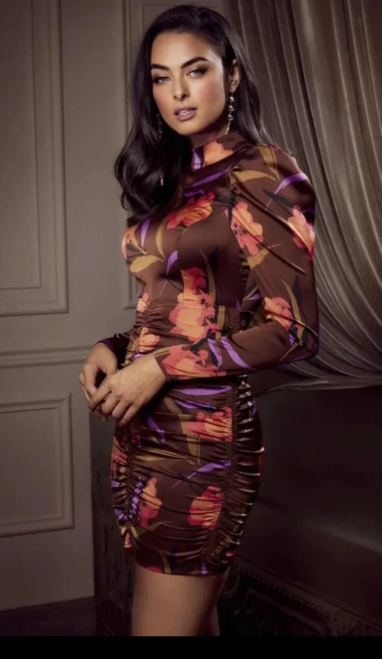 ❤️ Vestido acanalado floral Guess By Marciano talla XS❤️ NUEVO CON ETIQUETAS Foto 2 de 4