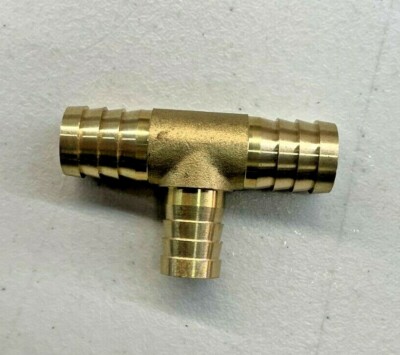 SET OF 2X 3/4''x5/8''x3/4'' ID Hose Reducing Barb Tee 3 Way Union Fitting