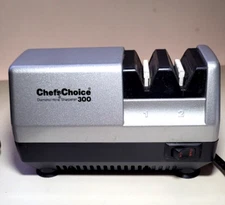 Chefs Choice Model 300-2 Stage Knife Sharpener-Platinum Edition-WORKS VERY GOOD!