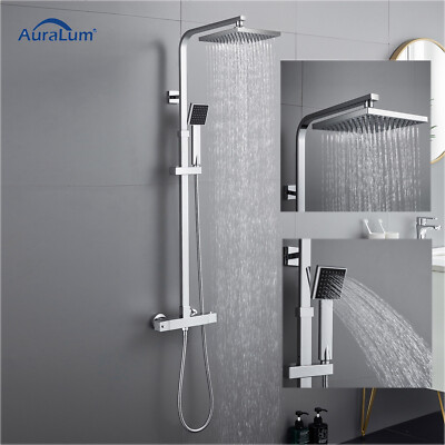 Duschset Mit 6 Zoll Regenduschkopf & Einhandbrause – Inkl. Ventil, Chrom, Für Einfache Installation