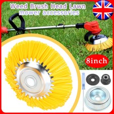 8 Inch Nylon Brushcutter Strimmer Brush Head For Moss and Path Weed Removal