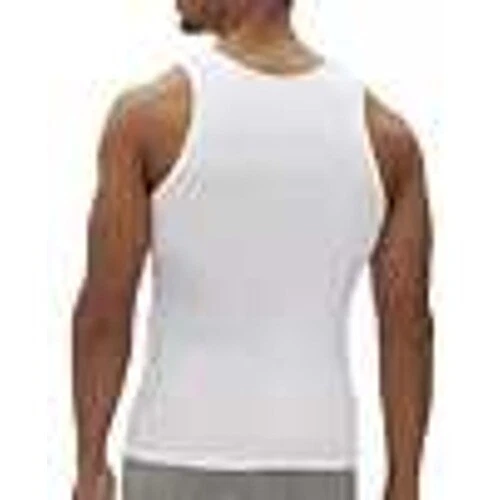 Camiseta sin mangas GAP para hombre mediana blanca calce clásico suave acanalada sin etiquetas camiseta muscular paquete de 3 Foto 2 de 4