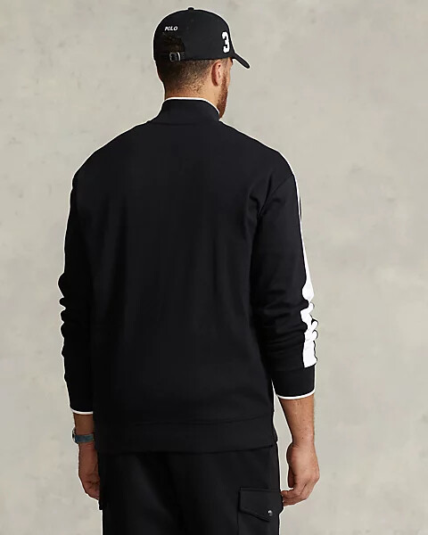 POLO RALPH LAUREN Big & Tall Black White Striped Interlock POLO RALPH LAUREN Big & Tall Black White Striped Interlock
