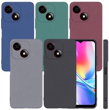 For ZTE Blade A35e RockSand Matte Rubber Gel Skin case back cover