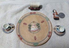 Vintage 1995 Ranger International Resin Miniature Native American Tribal Tea Set