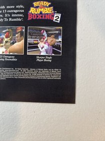 2000 Ready 2 Rumble Boxing Round Ad Afro Nintendo N64 Playstation PS1 Dreamcast