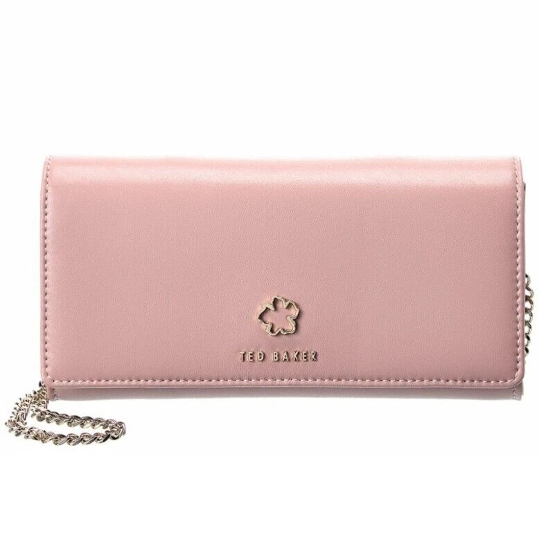 Ted Baker- JORJETT- Flower Eyelet - Purse On-A Chain- Pale Pink- NWT- $150