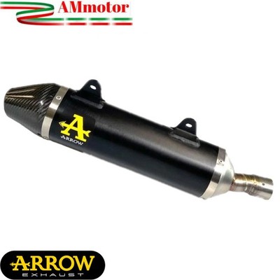 Auspuff Motorrad Arrow Aprilia SX 125 2020 Endtopf Thunder Dark Endcap Carbon