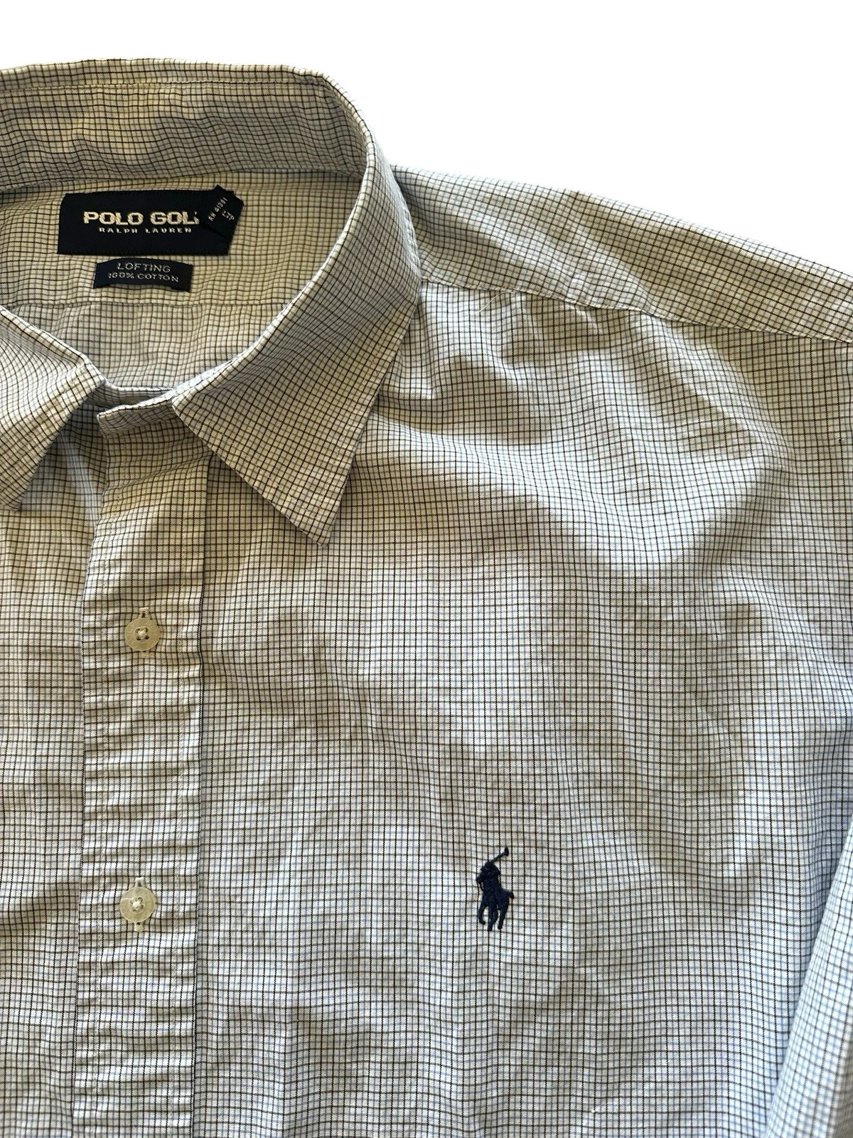 Polo Golf Ralph Lauren Lofting 100 Long Sleeve Button Up Short - Mens Size XL