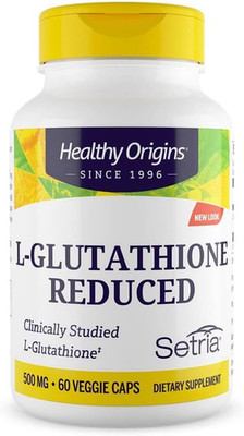, L-Glutathion Reduced, mit Setria, 500 mg, 60 vegane Kapseln, laborgeprüft