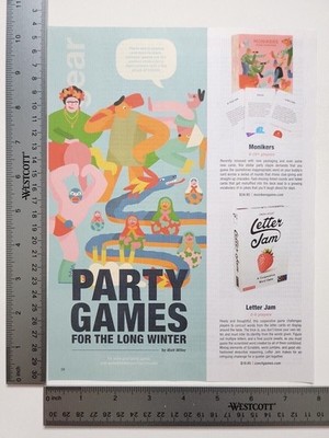 Party Games Advertisement Original Print Ad / Poster Game Gift Art