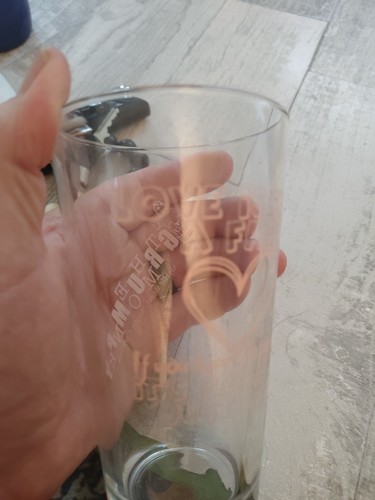 The Grumpy Monk - 16 oz glass Love Is Like A Fart - Picture 3 of 11